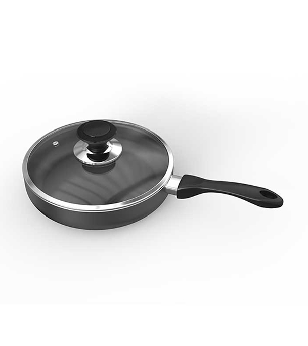 Buy TPR NS Glamour Fry Pan with Lid IB (Ash) - 24cm Online 