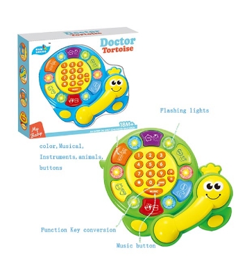 Picture of Colorful Puzzle Educational Doctor Tortoise Baby Phone Musical Toy