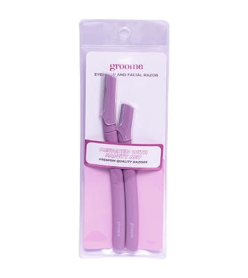 Buy Groome - Facial And Eyebrows Razor 1 Set (2 Pcs) - 1 set (2 pcs) Online at Best Price