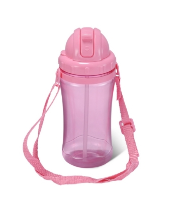 Picture of Happy Kiddo PC Water Bottle 450 ML - Trans Pink