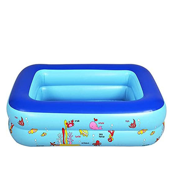 Picture of Inflatable Swimming Pool Adults & Kids Baby Pool Bathing Tub Outdoor Indoor 120 Cmx 90cmx36cm With Electric Pumper
