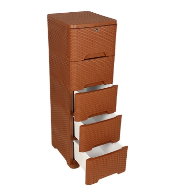Caino Closet 5 Drawer Eagle Brown