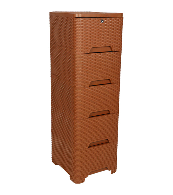 Caino Closet 5 Drawer Eagle Brown