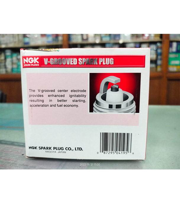 Picture of NGK SPRK PLUG BKR6EYA-11. (1 Pin)