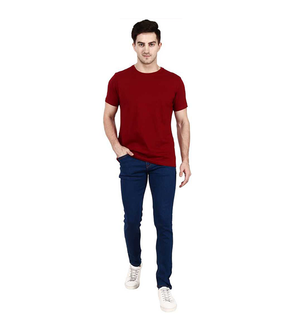 Picture of Men's Slim-Fit Stretchable Denim Jeans Pant  Deep Blue 