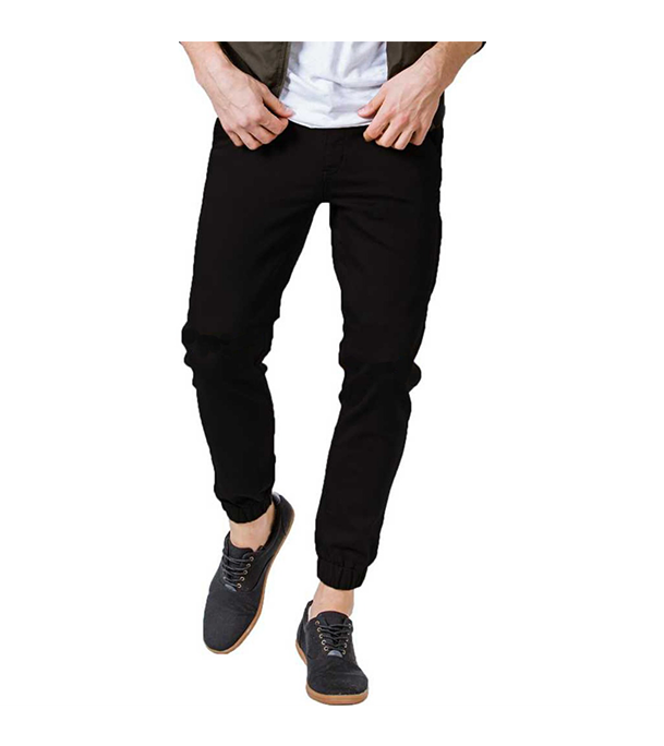 Picture of Men's Slim-Fit Stretchable Denim Jeans Pant Deep Black