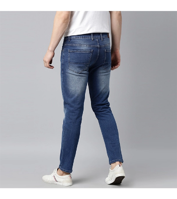 Picture of Men's Slim-Fit Stretchable Denim Jeans Pant  Deep Blue