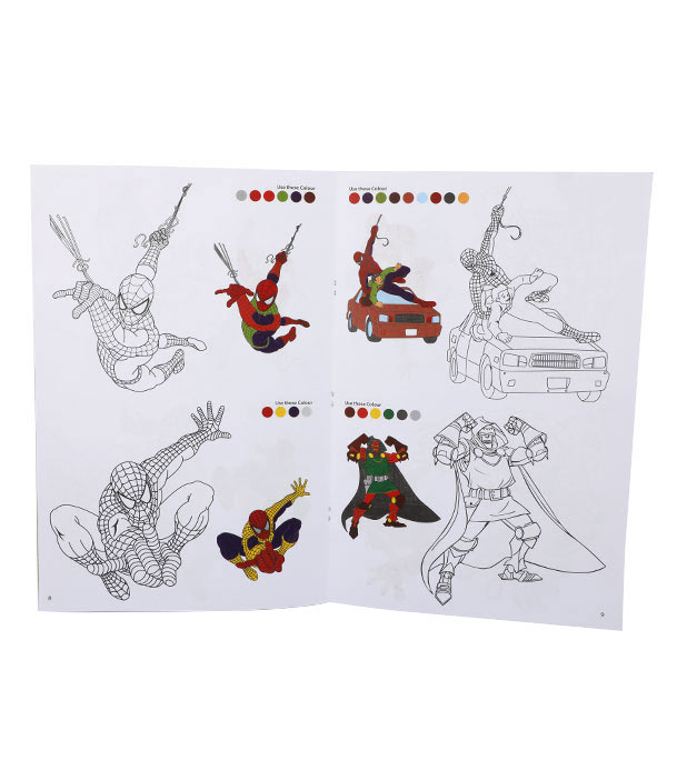 Buy Spider man Colour drawing book Online 