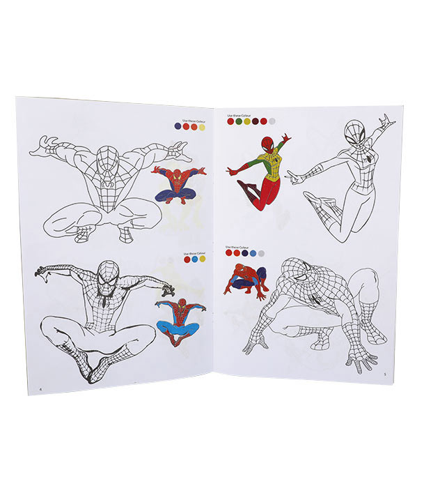 Buy Spider man Colour drawing book Online 
