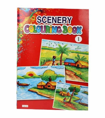Buy Scenery Colour drawing book Online 