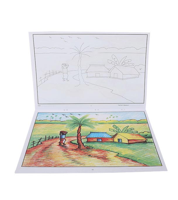 Buy Scenery Colour drawing book Online 
