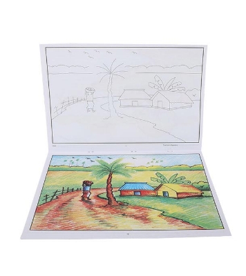 Buy Scenery Colour drawing book Online 