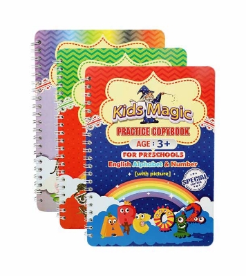 Buy KIDS Magic Practice copy Handwriting Practice Book 3 pcs with  5 PCS pen Online