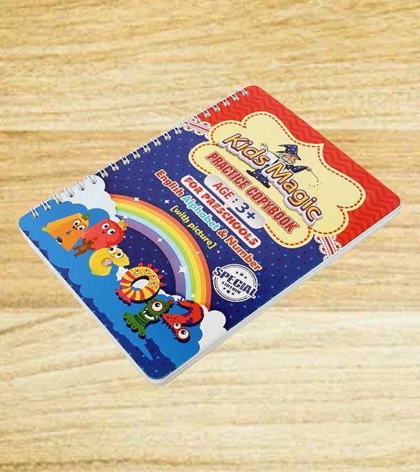 Buy KIDS Magic Practice copy Handwriting Practice Book 3 pcs with 5 PCS pen Online	