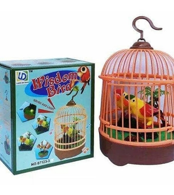 Buy Wisdom Bird Pet Toy Voice Activated Musical Chirping Bird Toy Online 