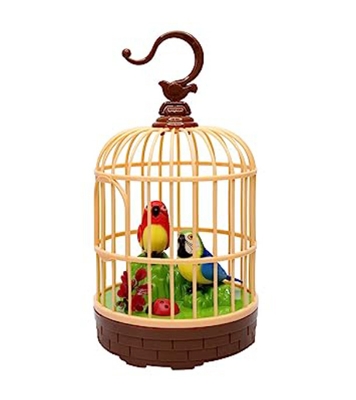 Buy Wisdom Bird Pet Toy Voice Activated Musical Chirping Bird Toy Online 