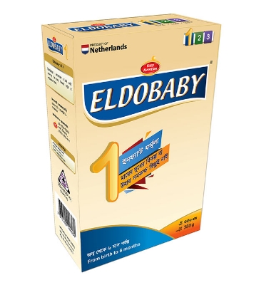 Picture of Eldobaby 1 BIB Infant Formula with Iron 0-6 Months 350 gm