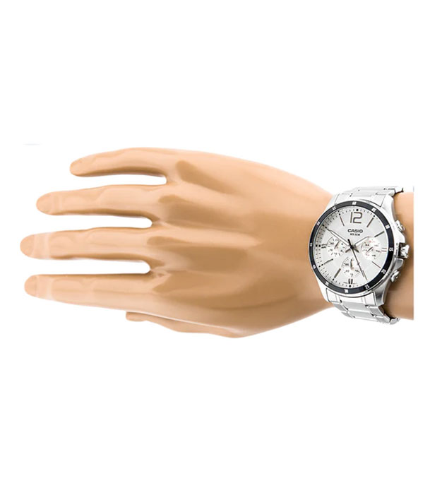 Buy Casio Enticer Multifunction Silver Chain Watch MTP-1374D-7AVDF Online