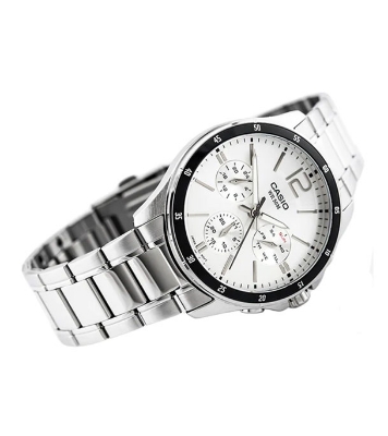 Buy Casio Enticer Multifunction Silver Chain Watch MTP-1374D-7AVDF Online