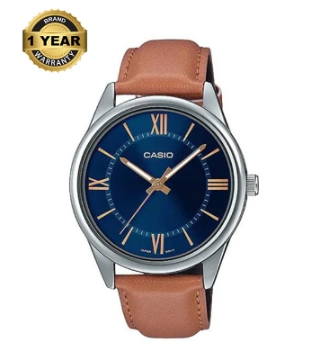 Buy Casio Enticer Silver Belt Watch MTP-V005L-2B5UDF Online