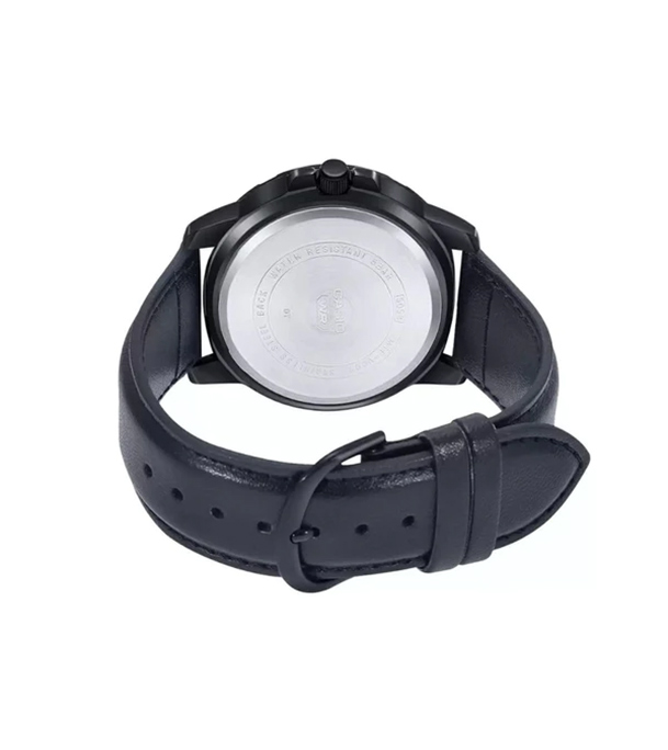 Buy Casio Enticer Date Black Belt Watch MTP-VD01BL-5BVUDF Online 