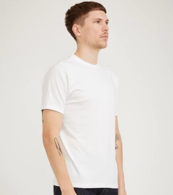 Men's 100% Export Quality Premium White Color Short Sleeve T-Shirt at Best Price In Bangladesh