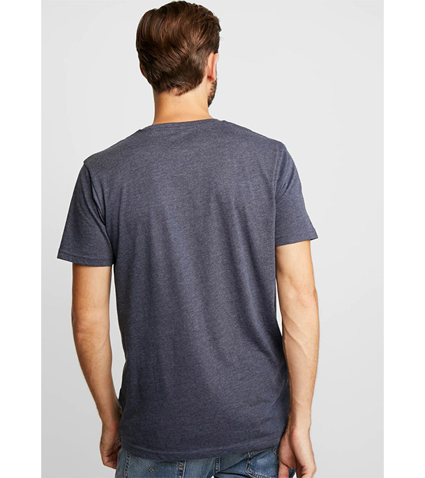 Picture of Men's 100% Export Quality Premium Charcoal Mélange Short Sleeve T-Shirt