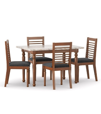 Buy Dining Table EDESSA TDH-341-3-1-20 (4 Seater) Online at Best Price