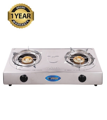 Picture of TOPPER A-203 Double Stainless Steel Auto Stove LPG