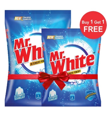 Buy Mr.White Detergent Powder 2kg + 1kg FREE  Online