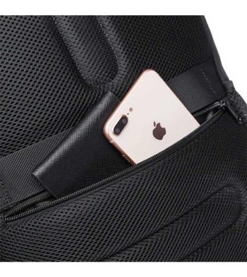 Buy Bange BG-1922 16 inch Men Oxford Fabric Waterproof Backpack with USB Port(Black)  Online