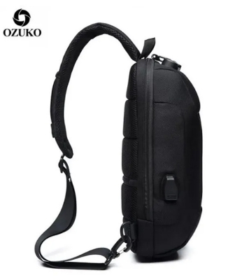 OZUKO 9223 Anti-theft Men Chest Bag Waterproof Crossbody Bag
