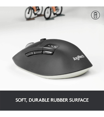 Picture of Logitech M720 Triathlon Multi-Device Wireless Mouse, Bluetooth, USB Unifying Receiver Black
