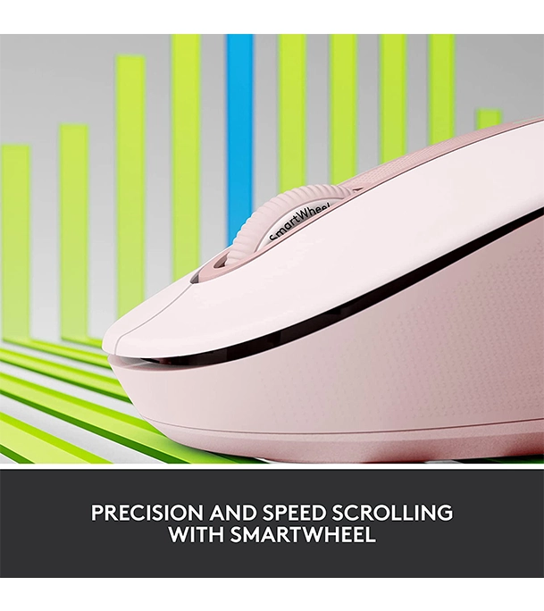 Picture of Logitech Signature M650 Wireless Mouse For Small to Medium Sized Hands Rose