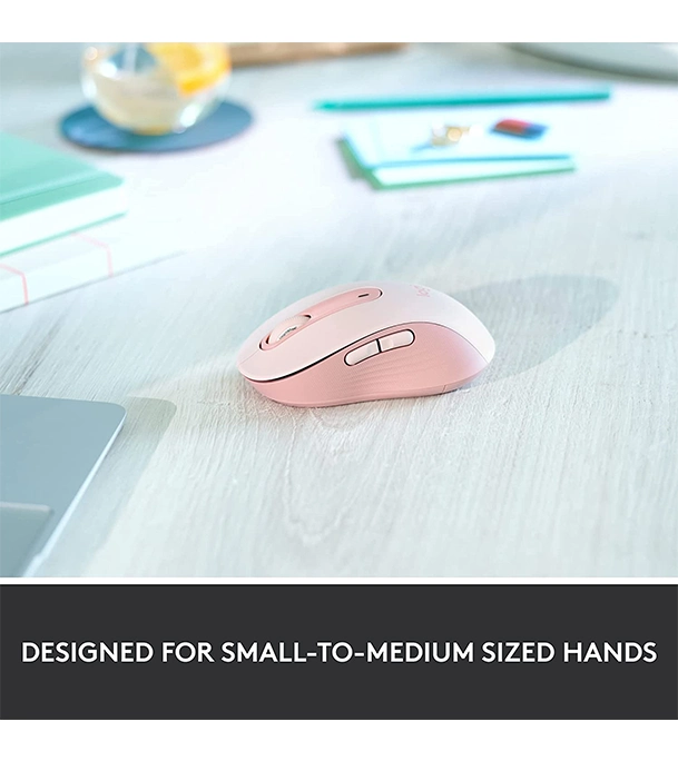 Picture of Logitech Signature M650 Wireless Mouse For Small to Medium Sized Hands Rose