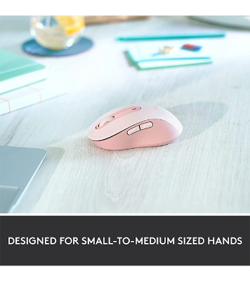 Picture of Logitech Signature M650 Wireless Mouse For Small to Medium Sized Hands Rose