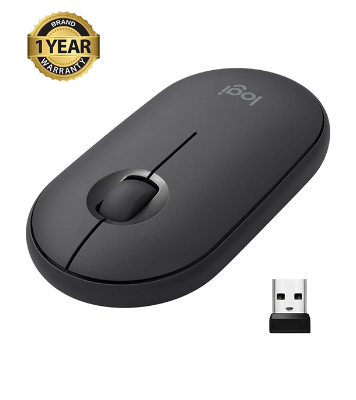 Picture of Logitech M350 Bluetooth or USB - Silent, Slim Wireless Mouse Graphite