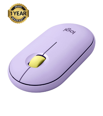 Picture of Logitech M350 Bluetooth or USB - Silent, Slim Wireless Mouse  Lavender Lemonade