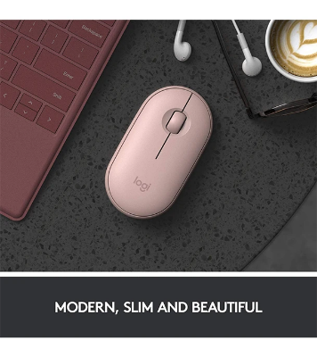 Picture of Logitech M350 Bluetooth or USB - Silent, Slim Wireless Mouse Rose