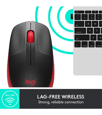 Picture of Logitech M190 Wireless Mouse Red