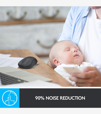 Picture of Logitech M221 Wireless Mouse, Silent Buttons, 2.4 GHz with USB Mini Receiver, 1000 DPI Optical Tracking