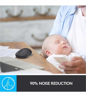 Picture of Logitech M221 Silent Wireless Mouse, Silent Buttons, Charcoal/Grey