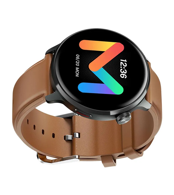 Picture of Mibro Lite 2 BT Calling AMOLED Smart Watch 2ATM with free strap - Brown Leather-Black (Best Price)