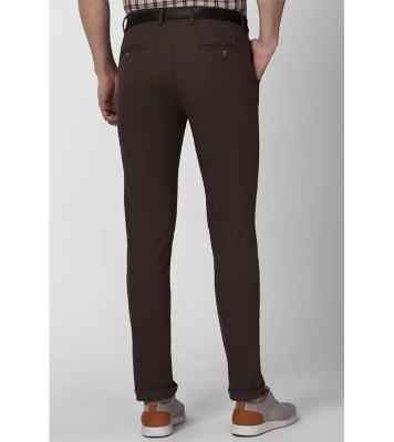 Picture of Men's Premium Design Fabric Slim Fit Chocolate Color Gabrdine Pant