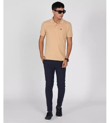 Picture of Men's Premium Design Fabric Slim Fit Navy Blue Color Gabardine Pant