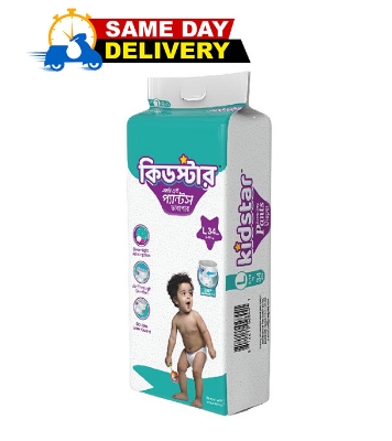 Picture of Kidstar Pant Diaper Large 34 Pcs