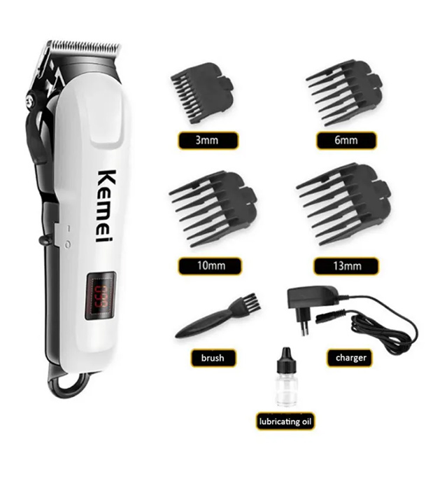 Buy Kemei Km-809A Rechargeable Hair Clipper Set For Men Online 