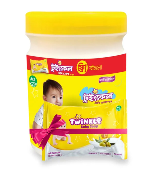 Buy Twinkle Baby Wipes Jar 160pcs Online 