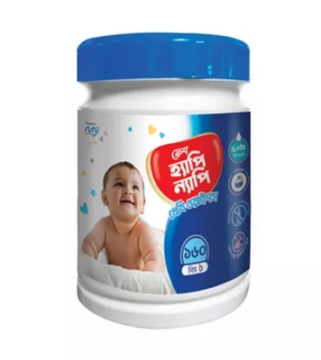Buy Happy Nappy Wipes Jar 160 Pcs Online