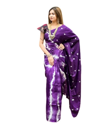 Picture of Exclusive Hand Print Half Silk Sharee